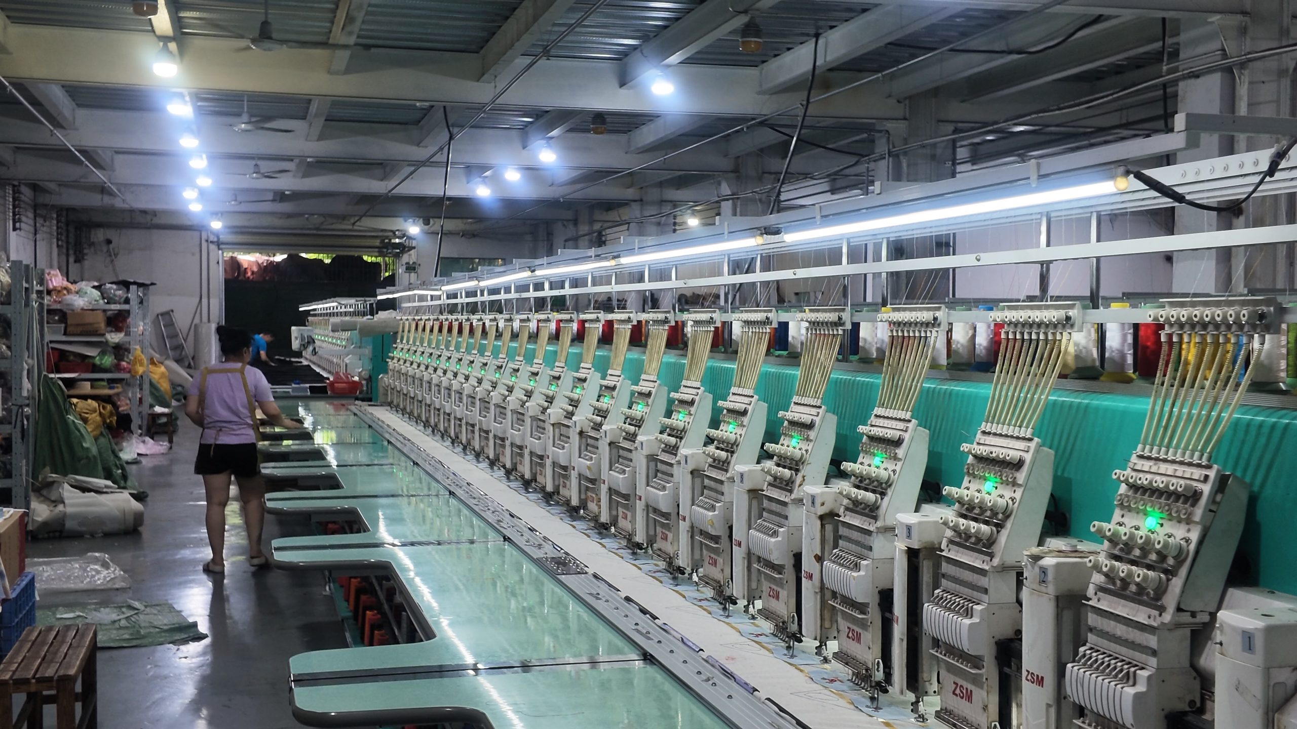 embroidery machine for custom patches production