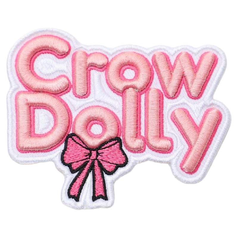 3D puff embroidery patches with raised logo design by SG Patches