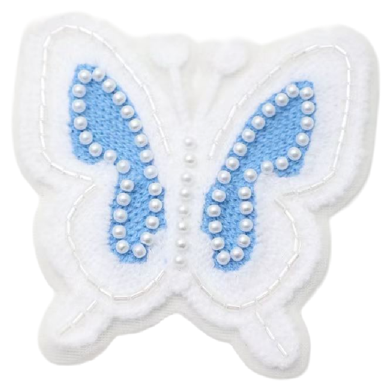Custom beaded embroidery patches manufactured by SG Patches