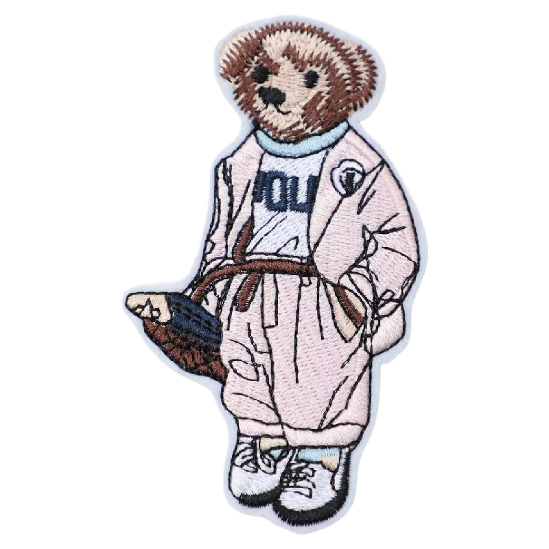 Custom flat embroidery patches manufactured by SG Patches