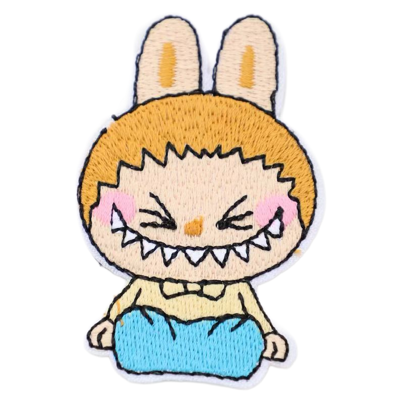 Custom flat embroidery patches manufactured by SG Patches
