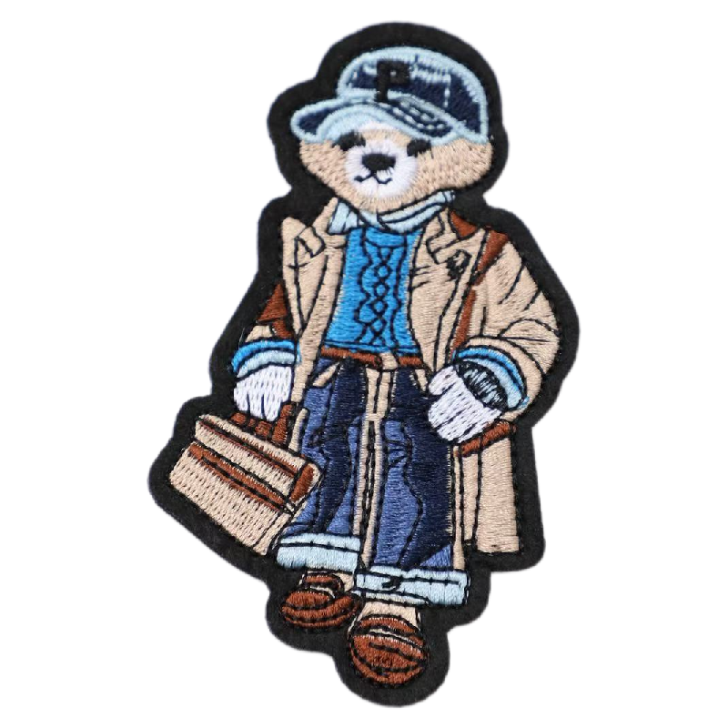 Custom flat embroidery patches manufactured by SG Patches