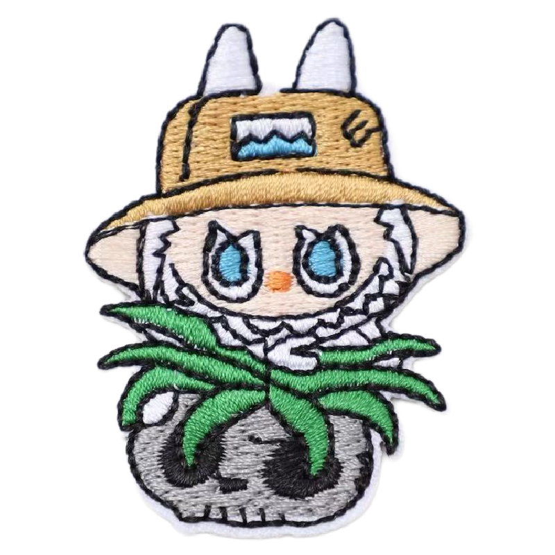 Custom flat embroidery patches manufactured by SG Patches