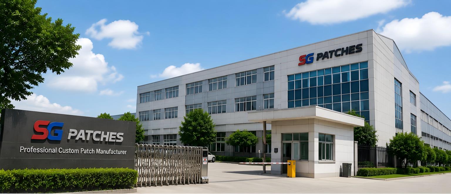 embroidered patches production process factory machine embroidery China