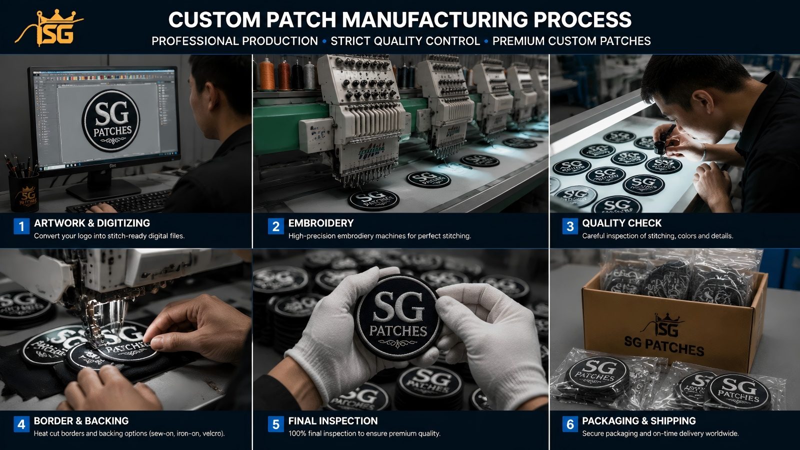 Custom patch manufacturing process