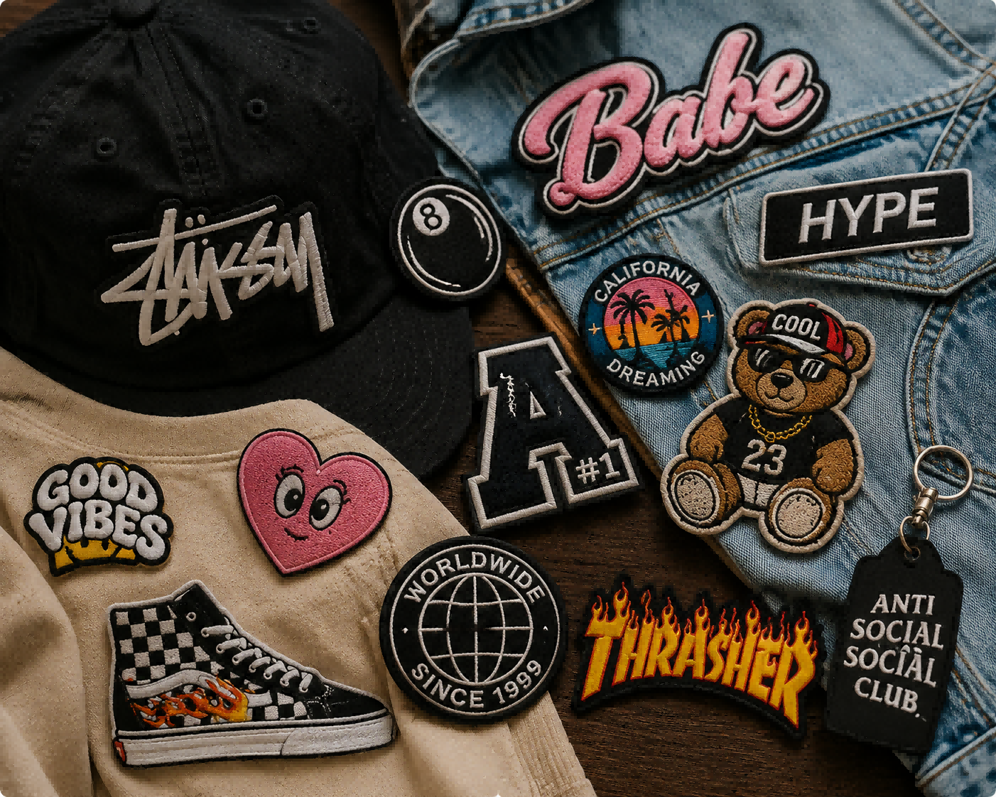 Custom Embroidered Patches for Fashion Brands