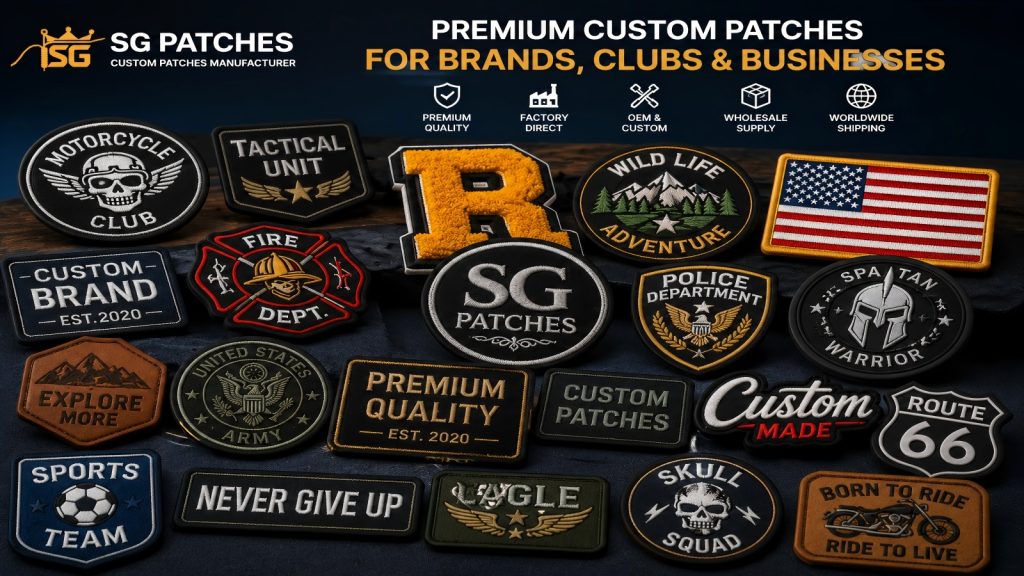 Wholesale custom embroidered patches